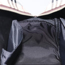 BURBERRY Nova Check Hand Bag Canvas Beige Silver Auth BA1895-19