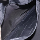 BURBERRY Nova Check Hand Bag Canvas Beige Silver Auth BA1895-12