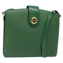 LOUIS VUITTON Epi Capuchin Shoulder Bag Green M52344 LV Auth BA1897-1