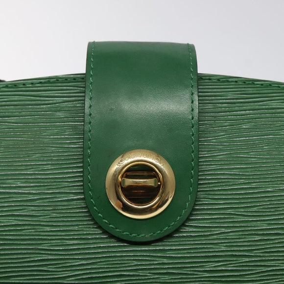 LOUIS VUITTON Epi Capuchin Shoulder Bag Green M52344 LV Auth BA1897