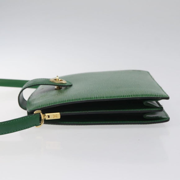 LOUIS VUITTON Epi Capuchin Shoulder Bag Green M52344 LV Auth BA1897