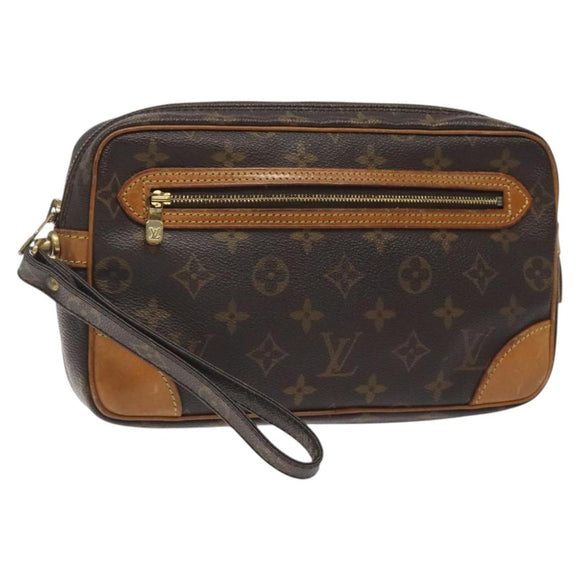 LOUIS VUITTON Monogram Marly Dragonne GM Clutch Bag M51825 LV Auth BA1900