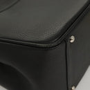 BURBERRY Hand Bag Leather Black Silver Auth BA1908-9