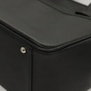 BURBERRY Hand Bag Leather Black Silver Auth BA1908-14