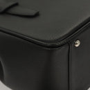 BURBERRY Hand Bag Leather Black Silver Auth BA1908-15