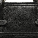 BURBERRY Hand Bag Leather Black Silver Auth BA1908-17