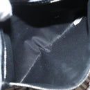BURBERRY Hand Bag Leather Black Silver Auth BA1908-12