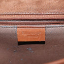 Burberrys Shoulder Bag Suede Brown Gold Auth BA1911-16