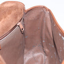 Burberrys Shoulder Bag Suede Brown Gold Auth BA1911-18