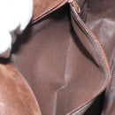 Burberrys Shoulder Bag Suede Brown Gold Auth BA1911-20