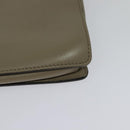 Chloe Fay Shoulder Bag Suede Leather Gray Gold Auth BA1915-16