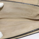 Chloe Fay Shoulder Bag Suede Leather Gray Gold Auth BA1915-11