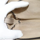 Chloe Fay Shoulder Bag Suede Leather Gray Gold Auth BA1915-19