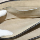 Chloe Fay Shoulder Bag Suede Leather Gray Gold Auth BA1915-20