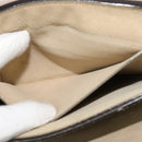 Chloe Fay Shoulder Bag Suede Leather Gray Gold Auth BA1915-21