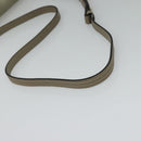 Chloe Fay Shoulder Bag Suede Leather Gray Gold Auth BA1915-7