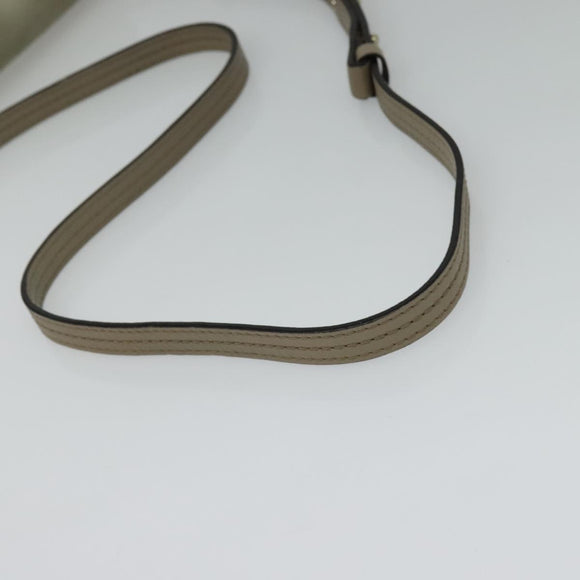 Chloe Fay Shoulder Bag Suede Leather Gray Gold Auth BA1915