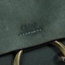 Chloe Fay Shoulder Bag Suede Leather Blue Gold Auth BA1916-17