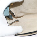 Chloe Fay Shoulder Bag Suede Leather Blue Gold Auth BA1916-20