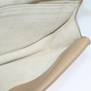 Chloe Georgia Shoulder Bag Leather Beige Gold Auth BA1917-19