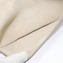 Chloe Georgia Shoulder Bag Leather Beige Gold Auth BA1917-21