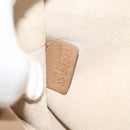 Chloe Georgia Shoulder Bag Leather Beige Gold Auth BA1917-11