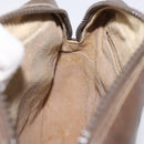 GUCCI GG Supreme Web Sherry Line Shoulder Bag PVC Beige Gold Red Auth BA1924-19