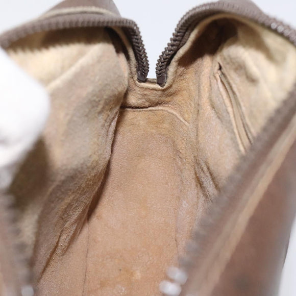 GUCCI GG Supreme Web Sherry Line Shoulder Bag PVC Beige Gold Red Auth BA1924