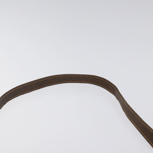 GUCCI GG Supreme Web Sherry Line Shoulder Bag PVC Beige Gold Red Auth BA1924