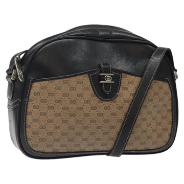 GUCCI Micro GG Supreme Shoulder Bag PVC Brown 001 256 1189 Auth BA1925
