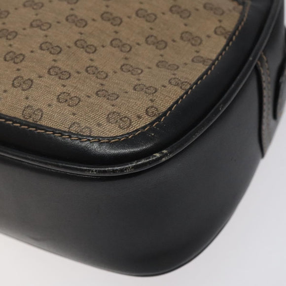 GUCCI Micro GG Supreme Shoulder Bag PVC Brown 001 256 1189 Auth BA1925