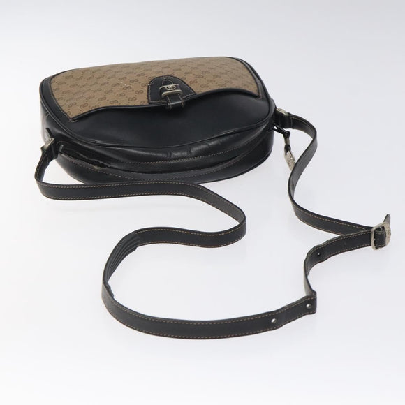 GUCCI Micro GG Supreme Shoulder Bag PVC Brown 001 256 1189 Auth BA1925