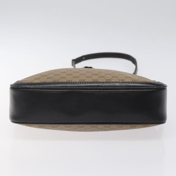 GUCCI Micro GG Supreme Shoulder Bag PVC Brown 001 256 1189 Auth BA1925