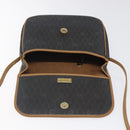 Christian Dior Honeycomb Canvas Shoulder Bag PVC Brown Gold Auth BA1926-10