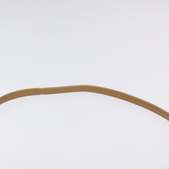 Christian Dior Honeycomb Canvas Shoulder Bag PVC Brown Gold Auth BA1926