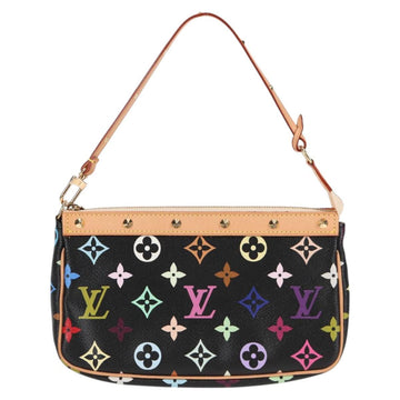 LOUIS VUITTON Monogram Multicolor Pochette Accessoires Black M92648 Auth BA1927SAV