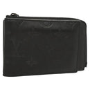 LOUIS VUITTON Monogram Shadow Hybrid Wallet Black M81526 LV Auth BA1929-1