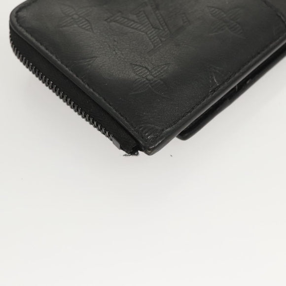 LOUIS VUITTON Monogram Shadow Hybrid Wallet Black M81526 LV Auth BA1929