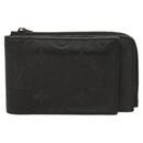 LOUIS VUITTON Monogram Shadow Hybrid Wallet Black M81526 LV Auth BA1929-2