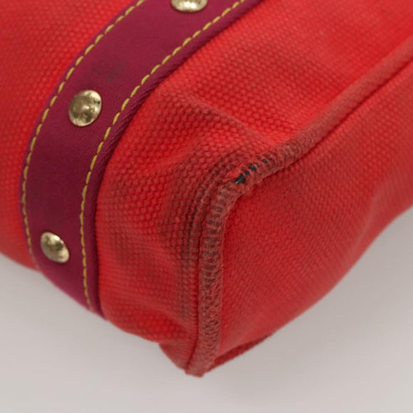 LOUIS VUITTON Antigua Cabas MM Tote Bag Red M40034 LV Auth BA1930