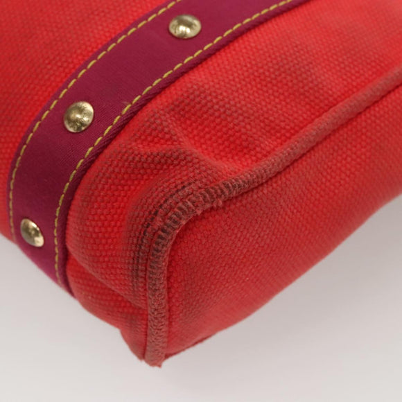 LOUIS VUITTON Antigua Cabas MM Tote Bag Red M40034 LV Auth BA1930