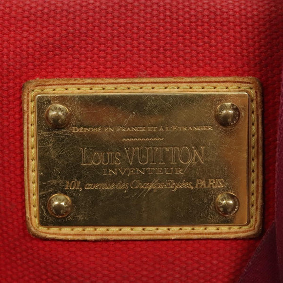 LOUIS VUITTON Antigua Cabas MM Tote Bag Red M40034 LV Auth BA1930