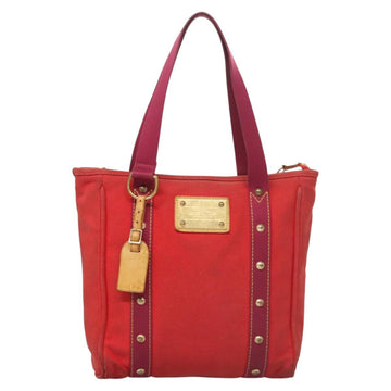 LOUIS VUITTON Antigua Cabas MM Tote Bag Red M40034 LV Auth BA1930 - 0