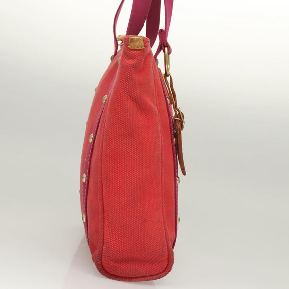 LOUIS VUITTON Antigua Cabas MM Tote Bag Red M40034 LV Auth BA1930