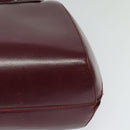 CARTIER Must Line Backpack Leather Bordeaux Gold Auth BA1934-15