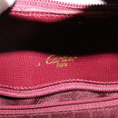 CARTIER Must Line Backpack Leather Bordeaux Gold Auth BA1934-10