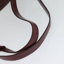 CARTIER Must Line Backpack Leather Bordeaux Gold Auth BA1934-7