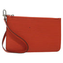 LOUIS VUITTON Epi Neverfull PM Pouch Orange LV Auth BA1936-1