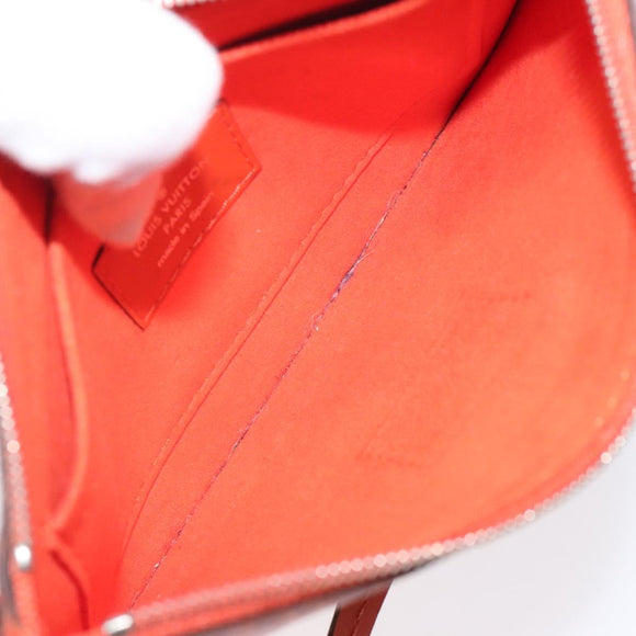 LOUIS VUITTON Epi Neverfull PM Pouch Orange LV Auth BA1936
