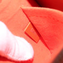 LOUIS VUITTON Epi Neverfull PM Pouch Orange LV Auth BA1936-19